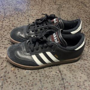 Adidas Men's Black and White Samba Sneakers